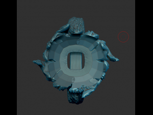 kochutt ring with petals Model 3D