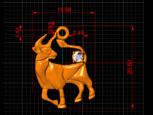 zodiac sign taurus 3D-Modell