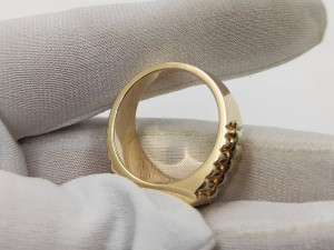 signet ring 3d print model Modello 3D