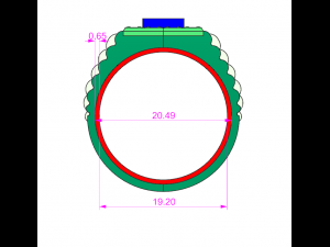 signet ring 3d print model Modello 3D
