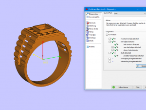signet ring 3d print model Modello 3D