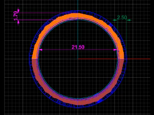 Ring with mountains 3D Print Model