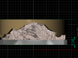 Ring with mountains 3D 프린트 모델