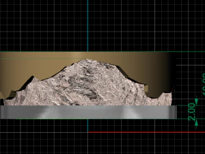 Ring with mountains 3D Print Model