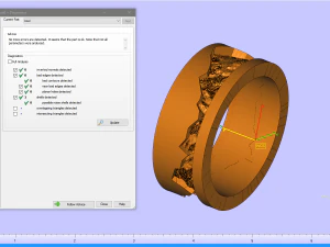 Ring with mountains 3D Print Model