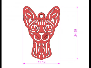 Pendant cat 3D Model