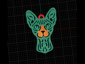 Pendant cat 3D 模型