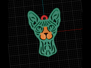 Pendant cat 3D Model