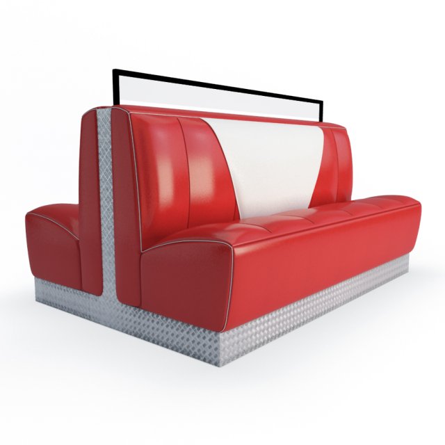 retro american bench 3D Model .c4d .max .obj .3ds .fbx .stl .blend 