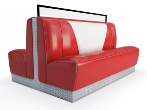 retro american bench Modelo 3D