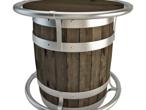 barrel table 3D मॉडल