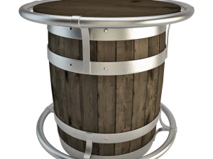 tavolo a botte Modello 3D