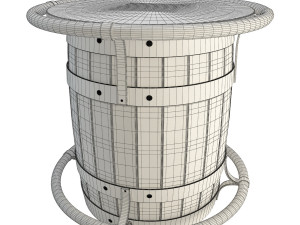 barrel table 3D मॉडल