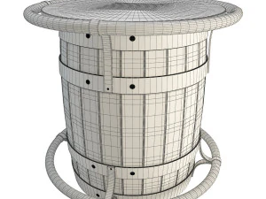 barrel table 3D Model