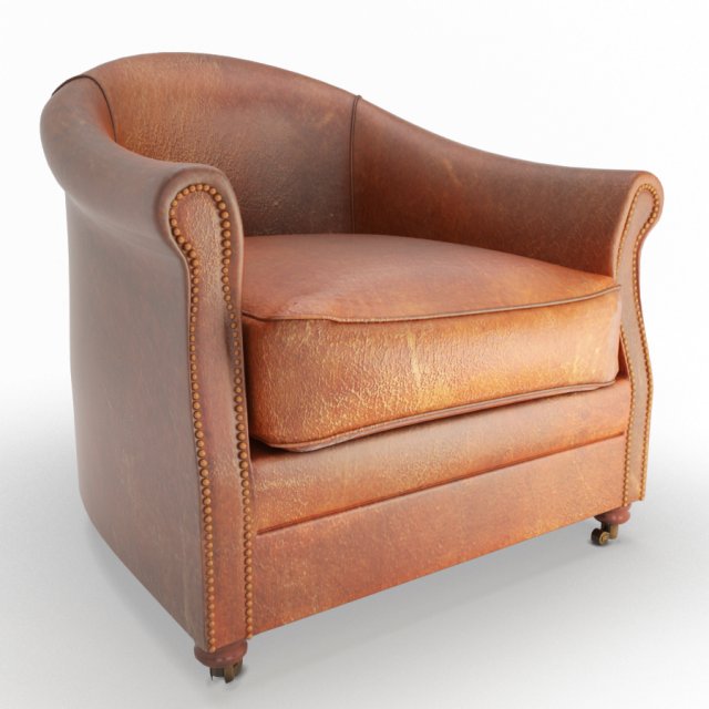 Vintage leather arm chair deals