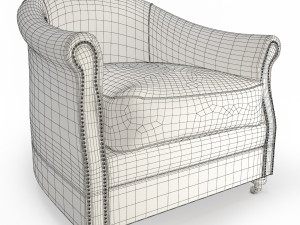 vintage leather armchair Modèle 3D
