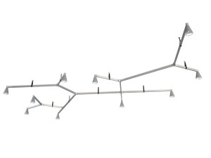 austere ceiling lamp 3D Model