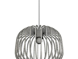 wooden pendant lamps Model 3D