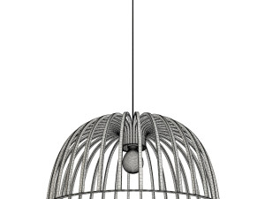 wooden pendant lamps Model 3D