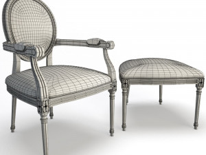 baroque furniture 3D Модель