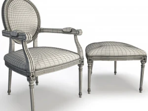 baroque furniture 3D Model