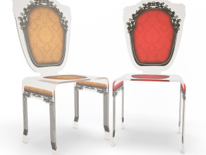 baroque plastic furniture 3D Model