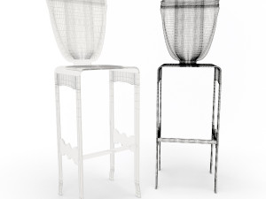 baroque plastic furniture 3D Model