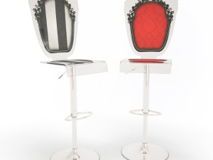baroque plastic furniture 3D Model