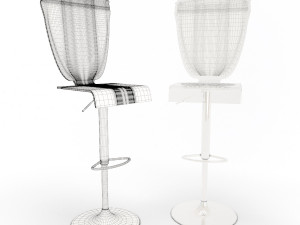 baroque plastic furniture 3D Model