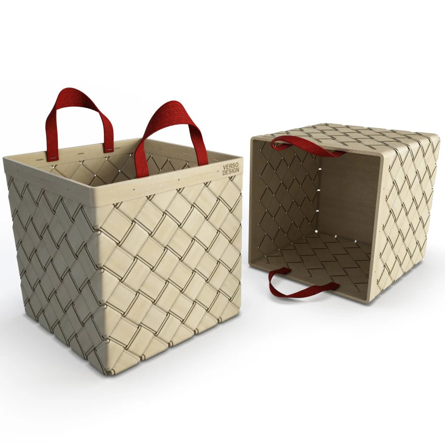 braided basket latsu 3D Model .c4d .max .obj .3ds .fbx .stl .blend