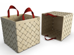 braided basket latsu 3D Model