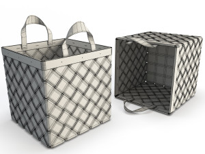 braided basket latsu Modèle 3D