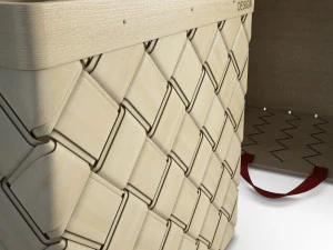 braided basket latsu 3D Model