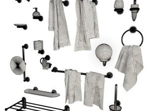 bathroom accessories astor Model 3D
