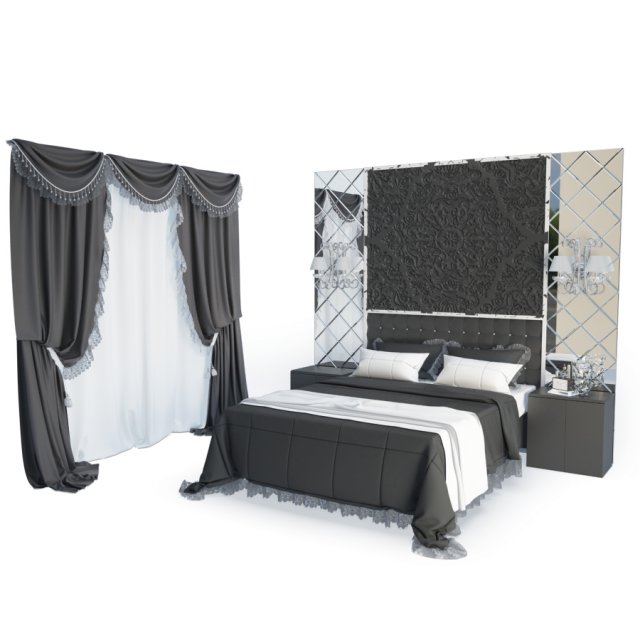 classic bedroom 3D-Modell .c4d .max .obj .3ds .fbx .stl .blend 