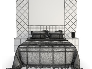 classic bedroom 3D-Modell