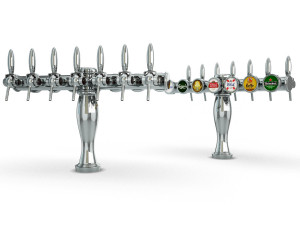 collection 6 beer taps elysee Model 3D