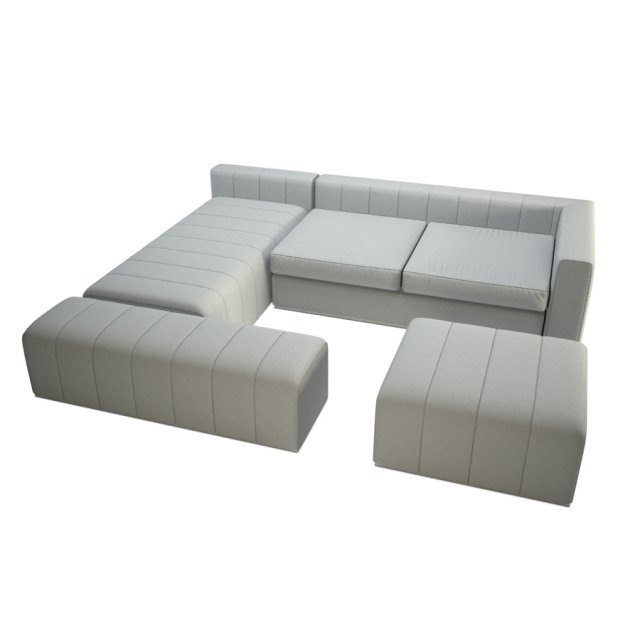 modular sofa bite island Model 3D .c4d .max .obj .3ds .fbx .stl .blend 