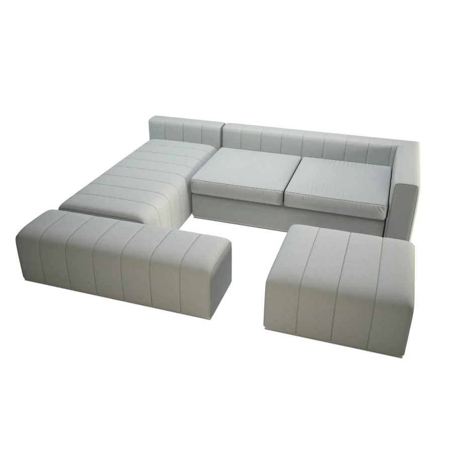 modular sofa bite island 3D Model .c4d .max .obj .3ds .fbx .stl .blend 