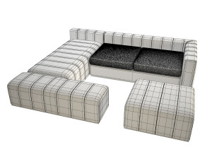 modular sofa bite island Model 3D