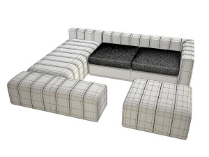 modular sofa bite island 3D Model