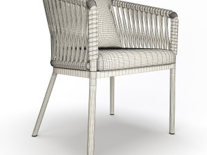 bitta braided chair 3Dモデル