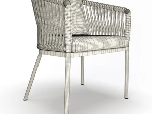 bitta braided chair 3D Model