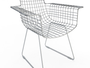black wire chair Modèle 3D