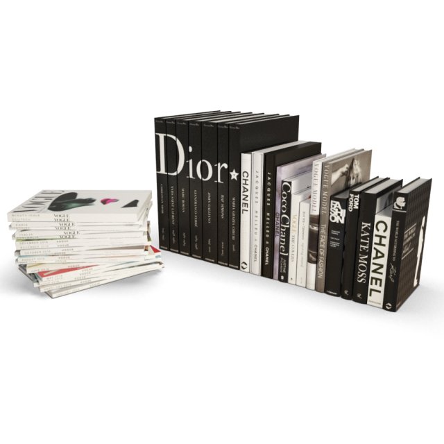 fashion books Modelo 3D .c4d .max .obj .3ds .fbx .stl .blend 