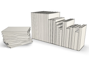 fashion books Modelo 3D