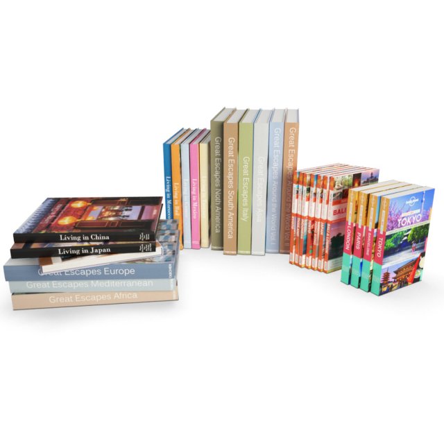 travel books 3Dモデル .c4d .max .obj .3ds .fbx .stl .blend 