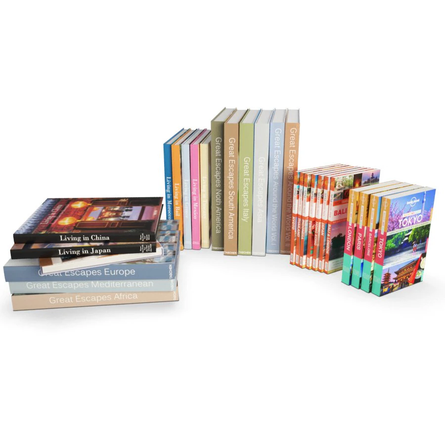 travel books 3D Model .c4d .max .obj .3ds .fbx .stl .blend 