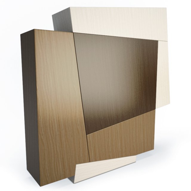 booleanos wooden storage 3D Model .c4d .max .obj .3ds .fbx .stl .blend 