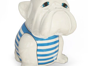 불독 조각 3D 모델